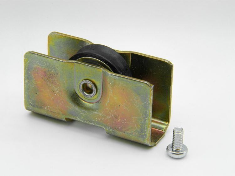 Rodamiento con carcasa de acero para puertas y ventanas correderas. Diseñado para resistir altas cargas. RAN Serie Giralda chapa fija (6 UNIDADES)