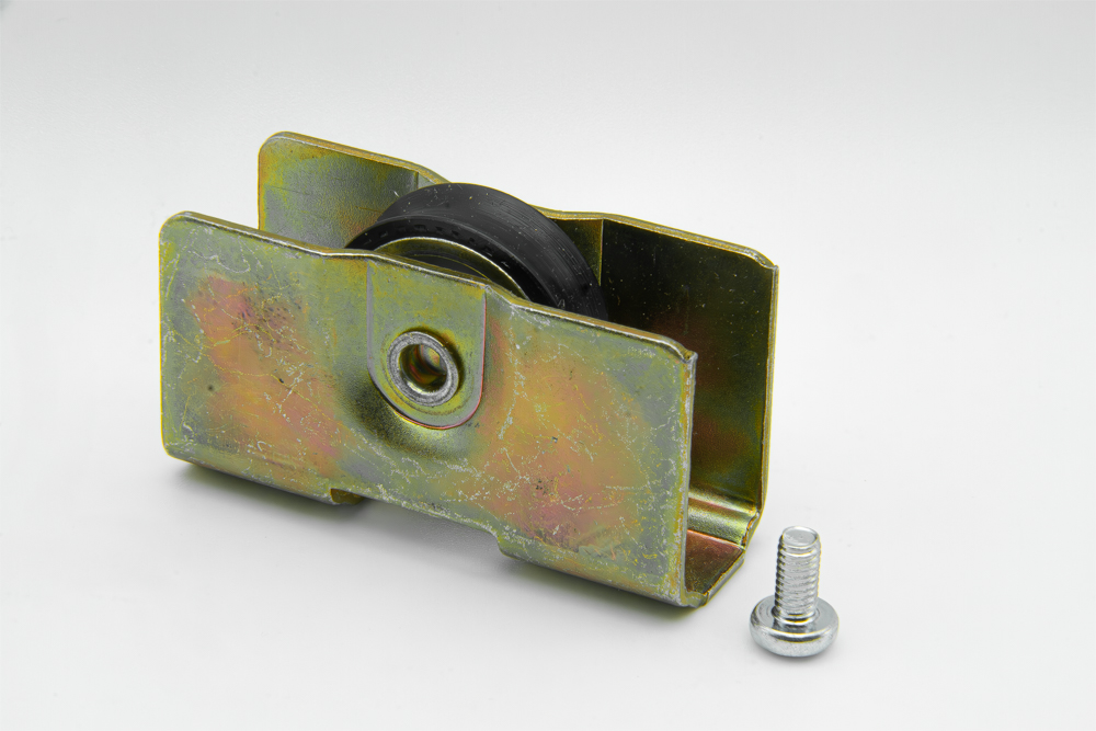 Rodamiento con carcasa de acero para puertas y ventanas correderas. Diseñado para resistir altas cargas. RAN Serie Giralda chapa fija (6 UNIDADES)