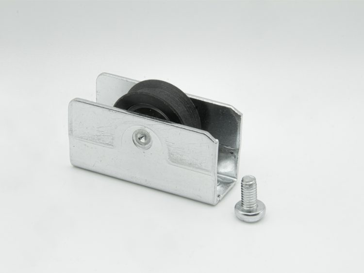 Rodamiento con carcasa de acero para puertas y ventanas correderas. RAN. Serie Aluprón 21 / 640 chapa fija (6 UNIDADES)