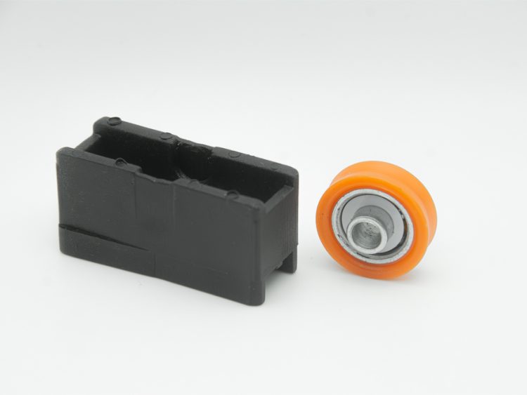 Rodamiento con carcasa de nylon para puertas y ventanas correderas. Serie Climalit nylon (8 UNIDADES)