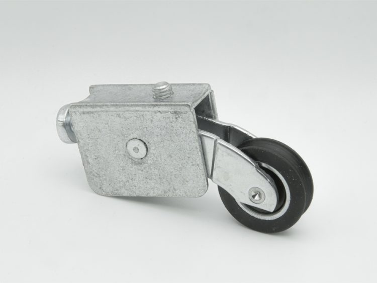 Rodamiento regulable con carcasa de zamak para puertas y ventanas correderas, rueda de 22 mm. RAN Serie 600 chapa regulable (4 UNIDADES)