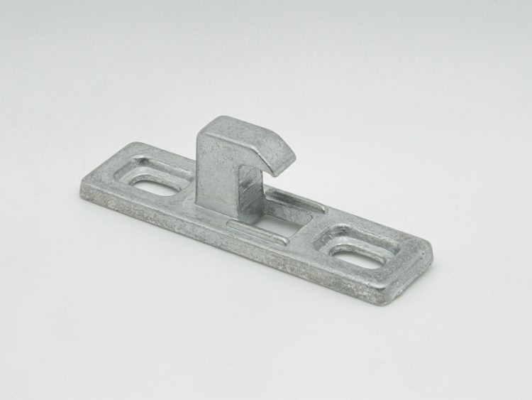 Contracierre Salag para cierre embutido de acción vertical para puertas y ventanas correderas de aluminio con altura de 8 mm. RAN Enganche Salag 8mm (4 UNIDADES)