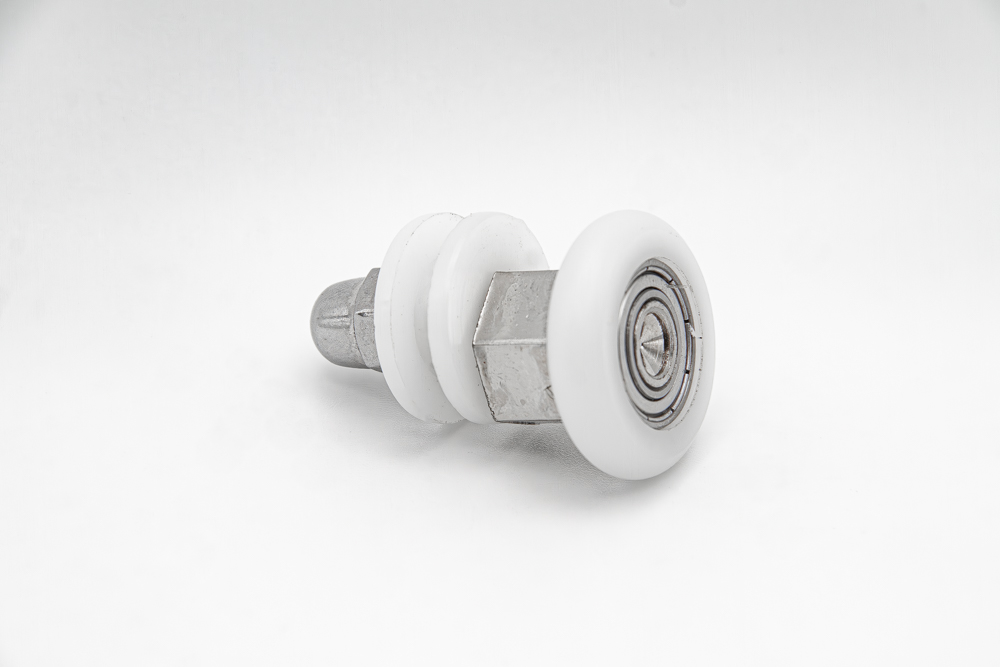 Rodamiento excéntrico regulable para mampara de ducha con puerta corredera de cristal. M6, diámetro 25 mm, rodamiento de agujas. RAN (2 unidades) - Imagen 4