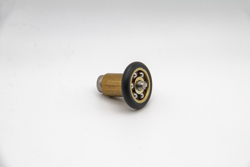 Rueda para mampara frontal con rodamiento de bolas y prolongador de 12 mm. Eje roscado M4, diámetro 20 mm. RAN (4 unidades) - Imagen 4