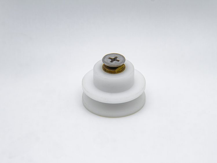 Polea cuello corto 24 mm nylon métrica 5x8 (4 UNIDADES)