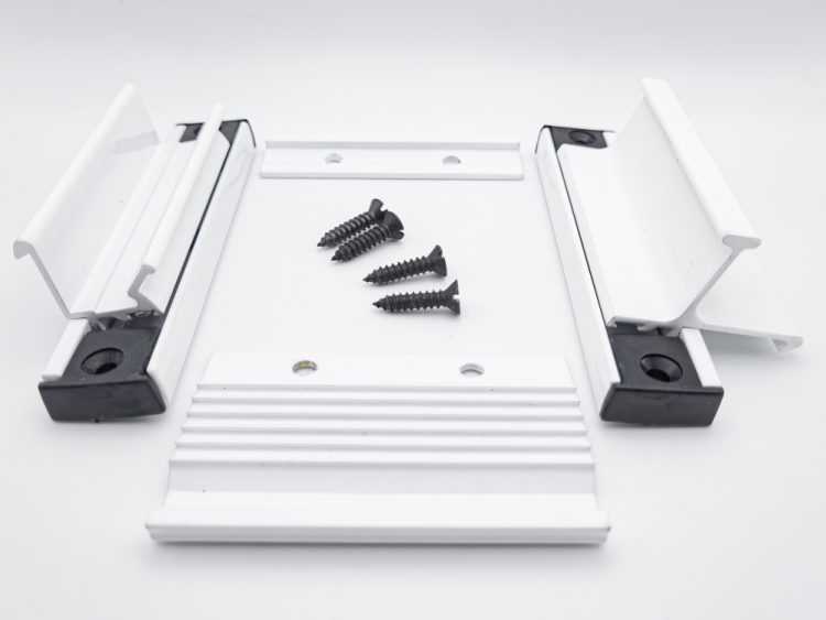 Juego cierre lateral superpuesto con tapón dcha e izq blanco. RAN (1JUEGO)