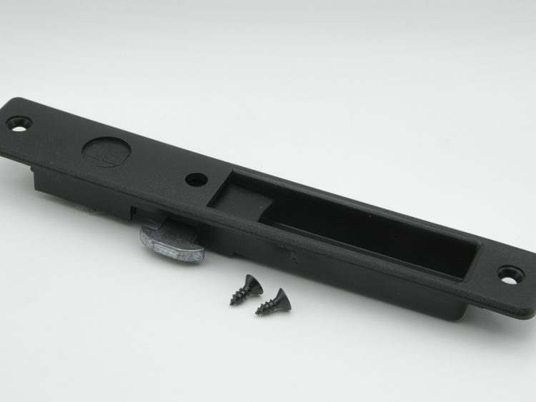 Cierre embutido nylon negro con gatillo. RAN (2 UNIDADES)