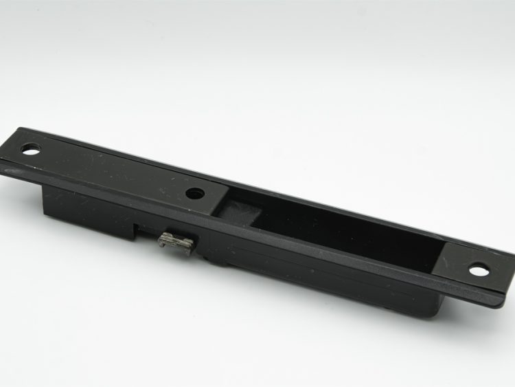 Cierre embutido nylon bronce, frontal aluminio con gatillo. RAN (2 UNIDADES)