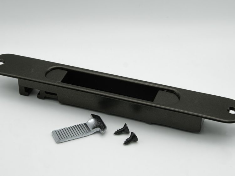 Cierre embutido estrecho aluminio bronce con gatillo y condena. RAN (2 UNIDADES)