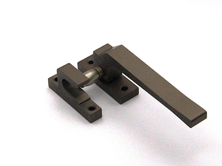 Cierre de presión con rodillo metálico, modelo antiguo con apertura derecha en color bronce - RAN (1 UNIDAD)