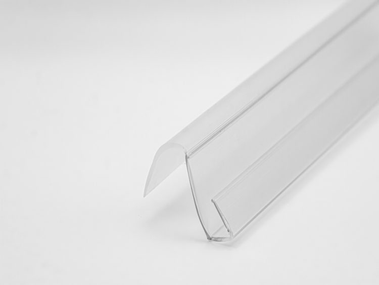 Vierteaguas para mamparas de vidrio en cascada. Caja de 6 mm (2 m). RAN