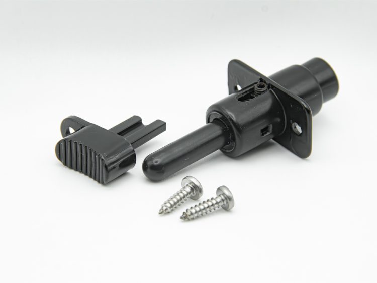 Cerradura de seguridad para ventanas correderas con llave de plástico. Color negro. RAN (2 UNIDADES)