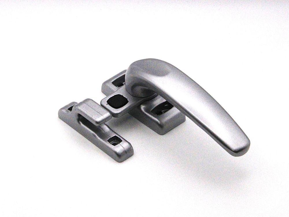 Cierre de presión con pala plana. Apertura derecha, color plata. RAN (1 UNIDAD)