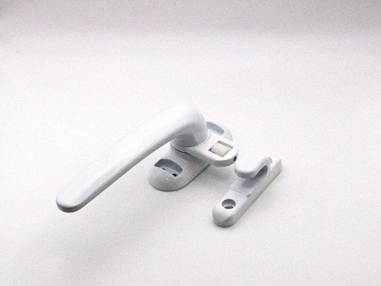 Cierre de presión ECO con pala plana, apertura izquierda, color blanco. RAN (1 UNIDAD)