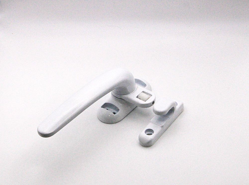 Cierre de presión ECO con pala plana, apertura izquierda, color blanco. RAN (1 UNIDAD)