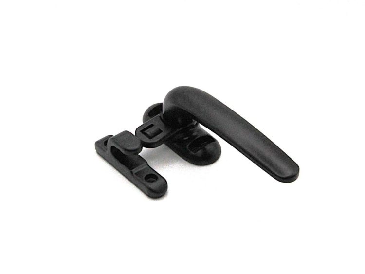 Cierre de presión ECO con pala plana, derecha, color negro. RAN ( 1 UNIDAD )