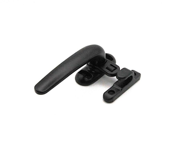 Cierre de presión ECO con pala plana, apertura izquierda, color negro. RAN (1 UNIDAD)