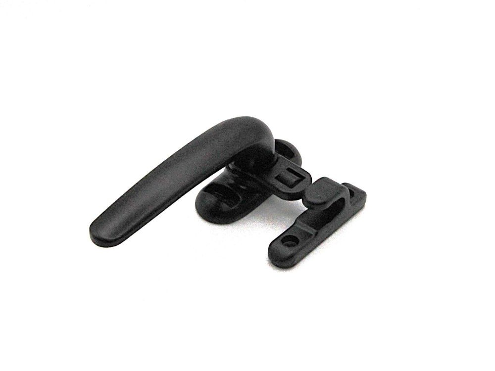 Cierre de presión ECO con pala plana, apertura izquierda, color negro. RAN (1 UNIDAD)