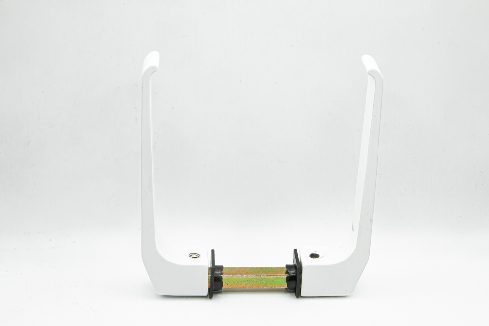 Juego de manillas para puerta/ventana de aluminio con cuadradillo de 8 mm. Color blanco. RAN (1 JUEGO) - Imagen 3