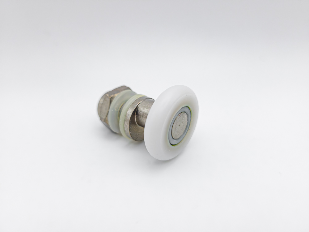 Rodamiento excéntrico regulable para mampara de ducha con puerta corredera de cristal. M8, diámetro 23 mm. RAN (2 unidades) - Imagen 4