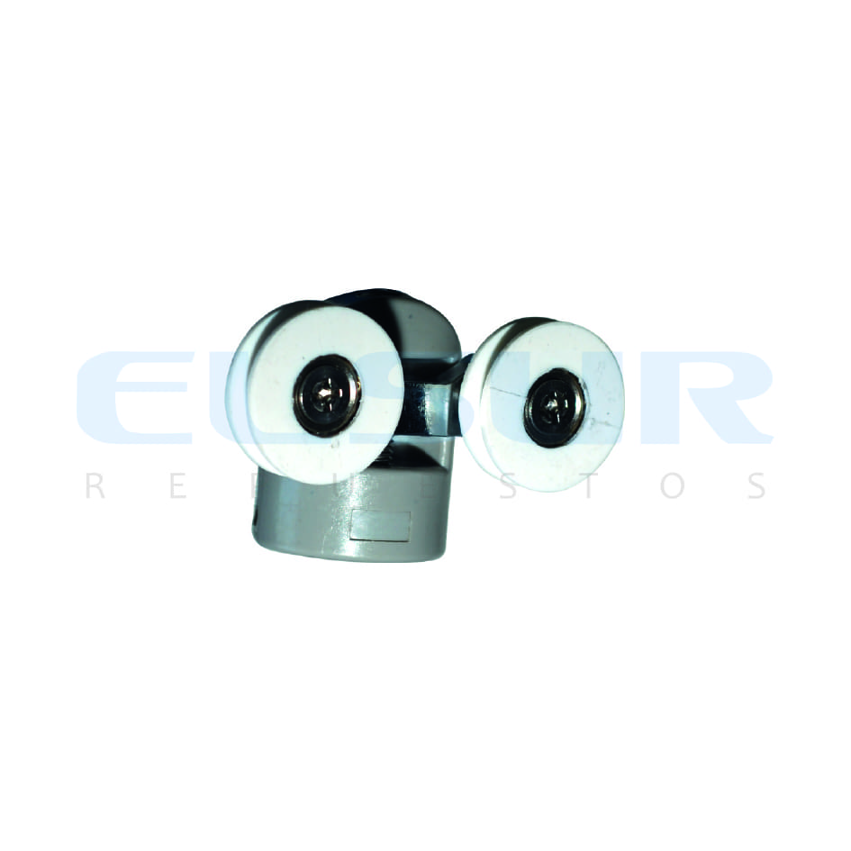 RUEDA PARA MAMPARA PINZA DOBLE