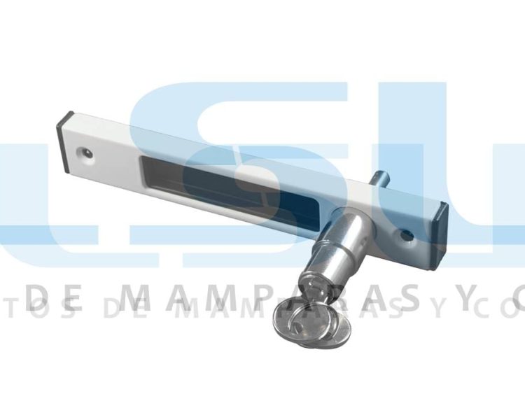 Cierre uñero con bombillo y llave blanco