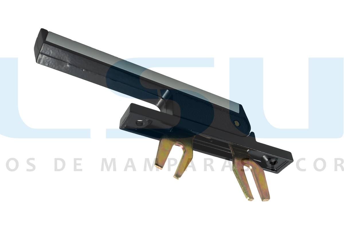 Cremona accionamiento frontal pletina aluminio plata