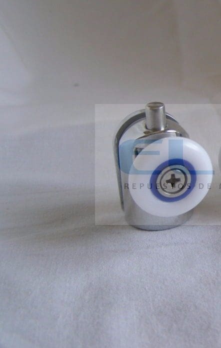 Pieza inferior soporte metálico cromado 25 mm