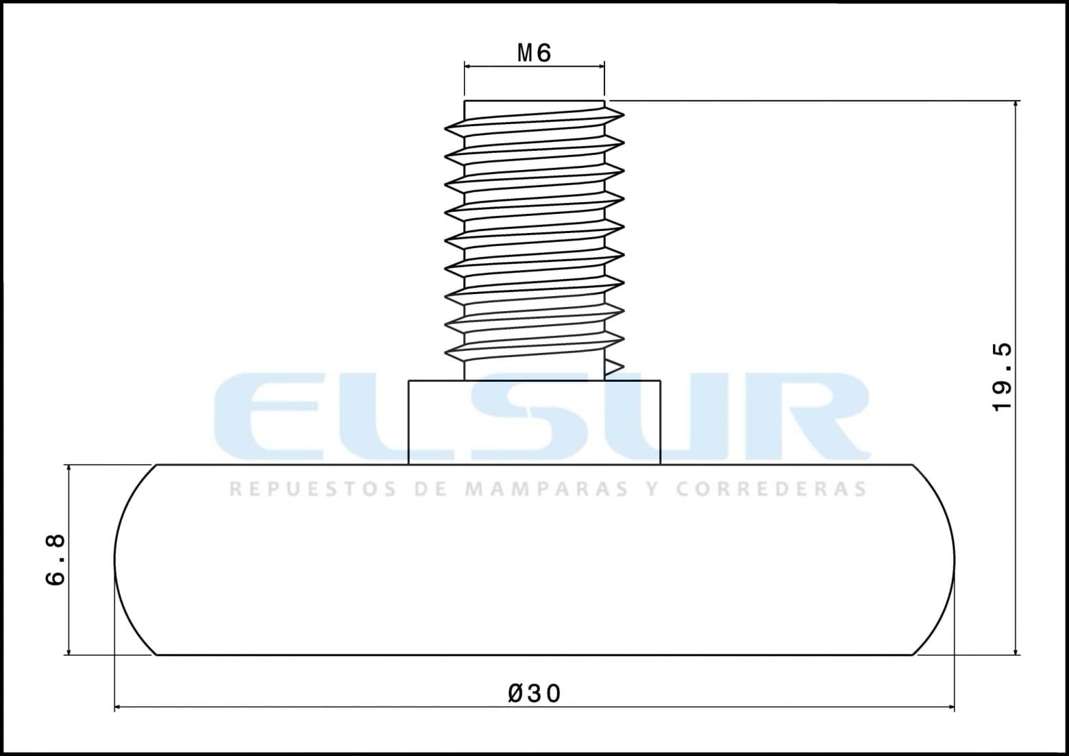 Rodamiento Sevibán 30 mm eje inox bolas
