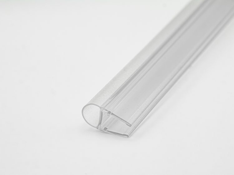 Perfil de burbuja para mamparas de vidrio. Caja de 6/8 mm (2 m). RAN