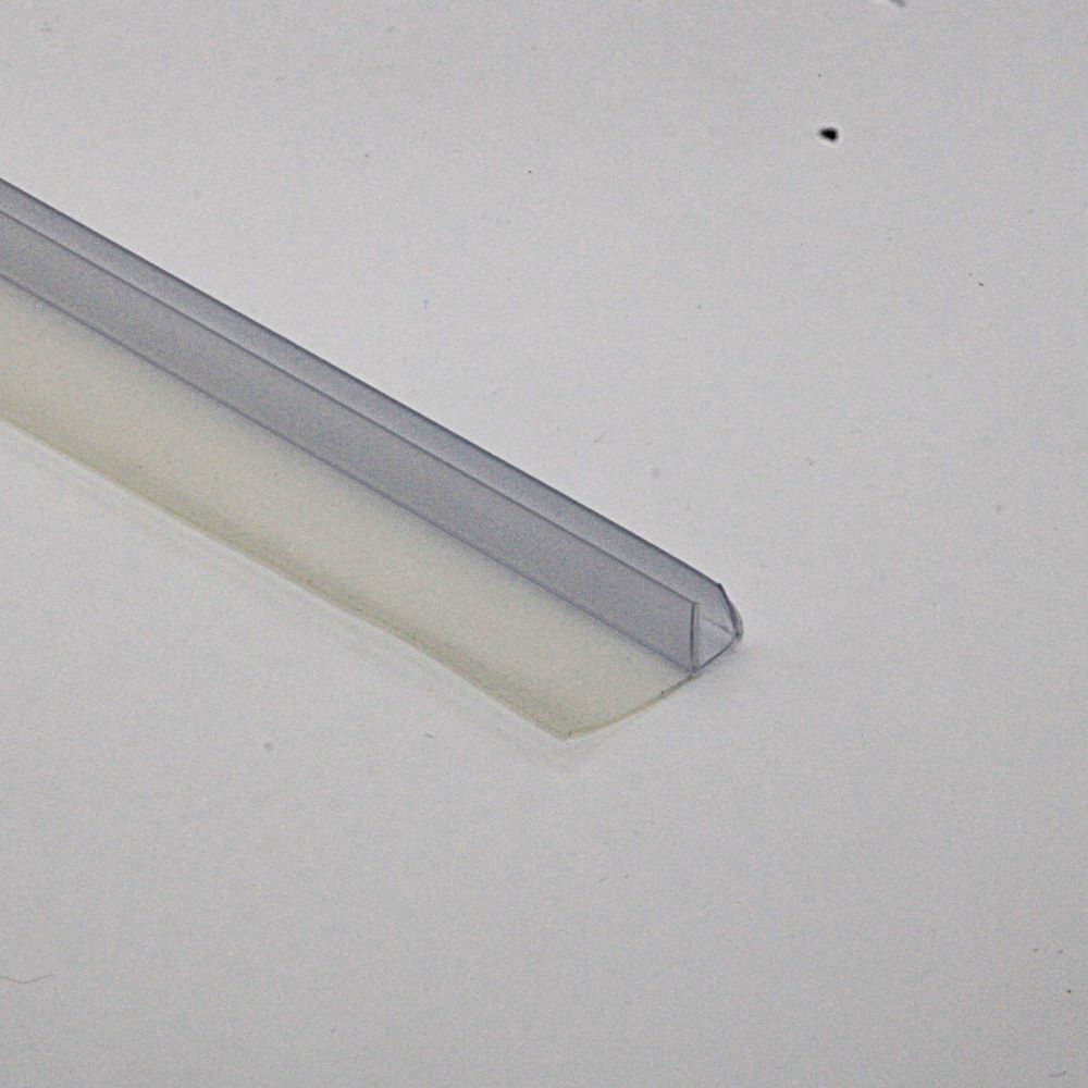 Perfil de cruce para mamparas con puerta corredera, con pestaña/ala de 20 mm. Caja de 6 mm (2m). RAN